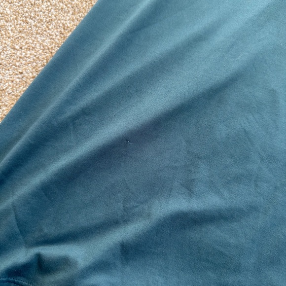 Alya Teal A-Line Dress Small Short Sleeve Stretch Casual Skater Dress - Picture 9 of 10